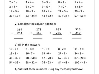 Year 7 Entry Diagnostic Test