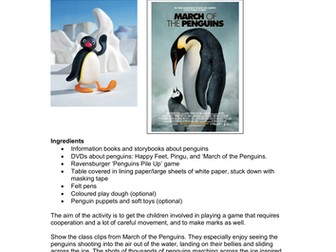 Penguins: Developing fine motor skills