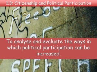Democracy: Citizenship and Political Participation
