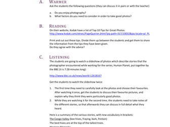 English Listening Lesson - Photography