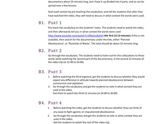 ESL Listening Lesson - Planned Obsolescence
