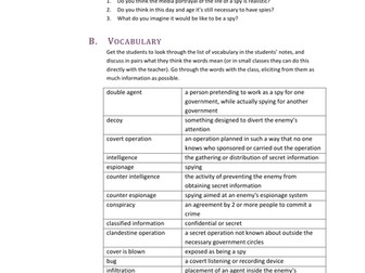 English Listening Lesson - Life as a spy