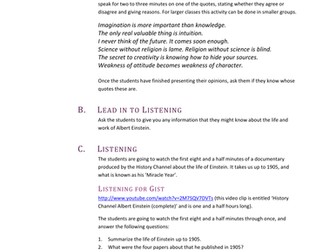 English Listening Lesson - Einstein
