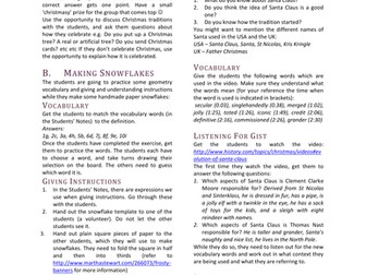 ESL Listening Lesson - Christmas