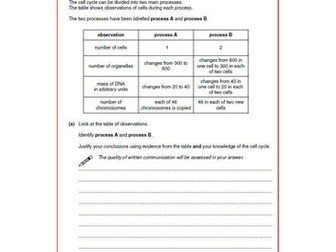 B5 OCR extended answer practice