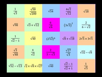 Simplifying Surds - Catchphrase