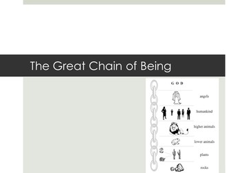 Great Chain of Being Powerpoint