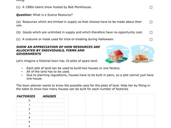 OCR GCSE ECONOMICS WEEK 2 ECONOMIC PROBLEM