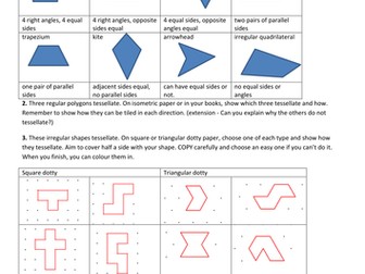 tessellations resources tes