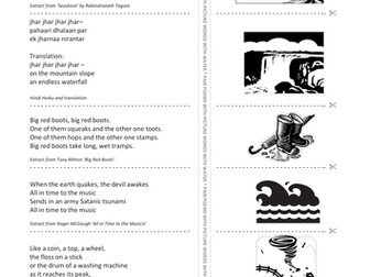 Cut up and shuffle images and verses KS2-4
