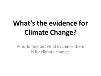 An Introduction to the Evidence for Climate Change
