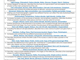 OCR 21C B4-B6 6 mark questions