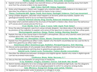 OCR 21C P1-P3 6 mark questions