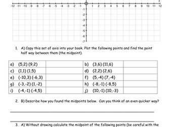 Midpoints of a Line