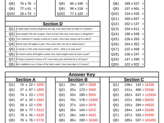 Grid Method for Multiplication