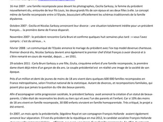 AS level Familles recomposées listening