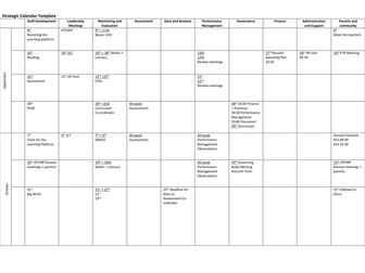 Strategic Calendar Template