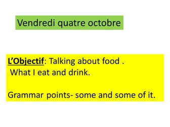 Food and what I eat.