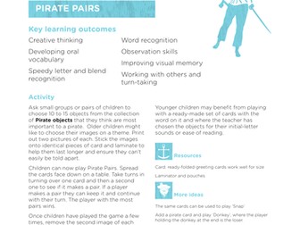 Pirate Activities - Pirate Pairs