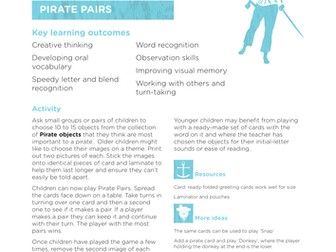 Pirate Activities - Pirate Pairs