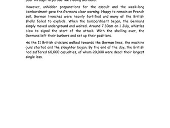 The Battle of the Somme