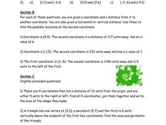 Pythagoras Theorem and Coordinates