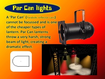 Theatre lighting display