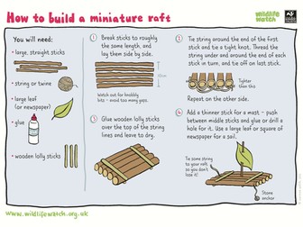 Make your own miniature raft