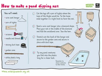 Make your own pond dipping net