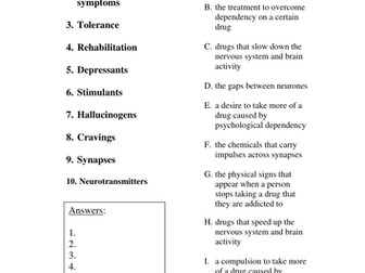 Drugs definition matchup