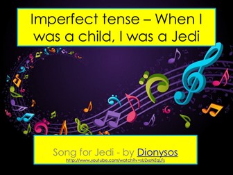 Imperfect/Imparfait listening song 'Song for Jedi'