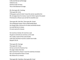 Lyrics to the Muppets Scrooge song