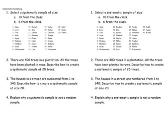 Sampling Techniques - GCSE Statistics