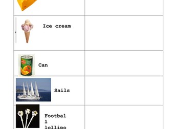 Matching shapes in the environment