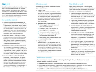 Mental illness: Families