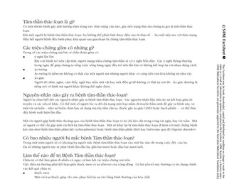 Psychosis - Vietnamese Translations