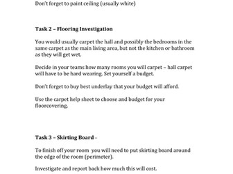 Shape, Space and Measure Decorating Project