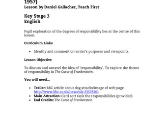 The Curse of Frankenstein - KS3 English