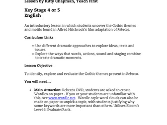 Rebecca - KS4/5 English Lesson 1