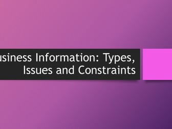 Business Information