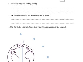 Earths Magnetic Field L5-7 Practical Worksheet