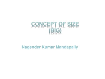 Teaching concept of size