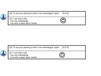 Non-Chronological Reports - castles