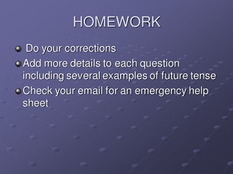 Talking about the future