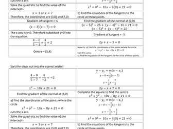 Circles and tangents Sort it out!