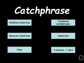 Catchphrase Plenary Activity