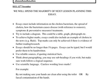 Cholera and Oral Rehydration Therapy