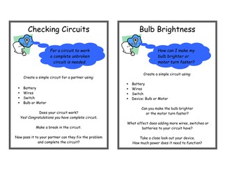 Circuits: Year 6 - lesson plans & resources