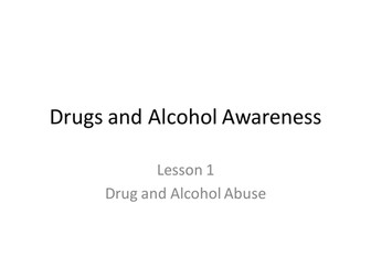 Drug and Alcohol Awareness resources