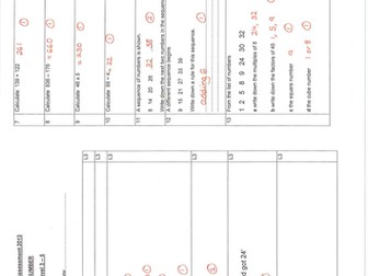 Number Assessments Level 2-8